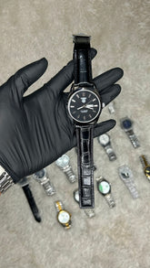 Classic Black Dial Automatic-Style Watch – Timeless & Sophisticated