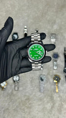 Rolex Datejust Two-Tone Automatic Watch – Black Dial with Diamond Markers