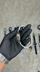 Rolex Datejust Two-Tone Automatic Watch – Black Dial with Diamond Markers