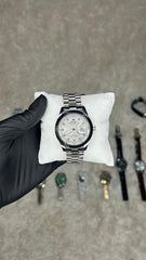 Rolex Datejust Two-Tone Automatic Watch – Black Dial with Diamond Markers