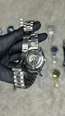 Rolex Datejust Two-Tone Automatic Watch – Black Dial with Diamond Markers