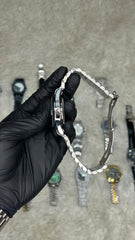 Rolex Datejust Two-Tone Automatic Watch – Black Dial with Diamond Markers